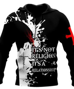 It's Not Religion It's A Relationship God 3D Hoodie For Man And Women, Jesus Printed 3D Hoodie