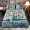 Sunflower Beach Be Still And Know That I Am God Quilt Bedding Set Art - Christian Art - Bible Verse Bedroom - Religious Home Decor