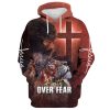 Jesus And The Cross Lion Of Judah Hoodie For Men & Women, God 3D Printed Hoodie, Christian Apparel Hoodies