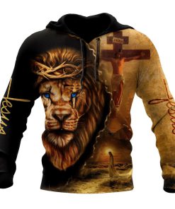 Jesus And Lion I Still Look To God For Strength God 3D Hoodie For Man And Women, Jesus Printed 3D Hoodie