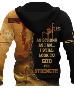 Jesus And Lion I Still Look To God For Strength God 3D Hoodie For Man And Women, Jesus Printed 3D Hoodie