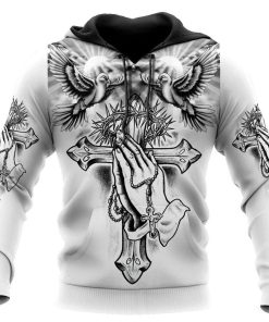 Jesus And Pigeon I Can Do All Thing Through Christ God 3D Hoodie For Man And Women, Jesus Printed 3D Hoodie