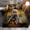 Jesus And Lion Quilt Bedding Set Prints - Jesus Christ Quilt Bedding Set Art - Christian Cover Twin Bedding Decor
