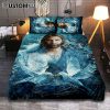Jesus Because He Lives I Can Face Tomorrow Quilt Bedding Set Prints - Jesus Christ Quilt Bedding Set Art - Christian Cover Twin Bedding Decor