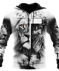 Jesus Christ And Cross God 3D Hoodie For Man And Women, Jesus Printed 3D Hoodie