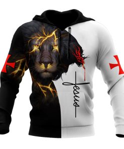 Jesus Christ And Lion My Everything God 3D Hoodie For Man And Women, Jesus Printed 3D Hoodie