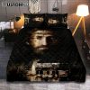 Jesus Christ Facing Forward And Looking Straight Ah Quilt Bedding Set Prints - Jesus Quilt Bedding Set Art - Christian Bedroom Decor