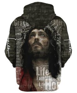 Jesus Christ Crown Of Thorns Hoodie For Men & Women, God 3D Printed Hoodie, Christian Apparel Hoodies
