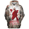 Jesus Christ Crown Of Thorns Hoodie For Men & Women, God 3D Printed Hoodie, Christian Apparel Hoodies