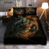 Jesus Christ Lion Face Warrior Quilt Bedding Set - Christian Bedroom - Religious Home Decor