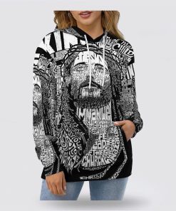 Jesus Christ Name 3D Hoodies Man & Women, God 3D Printed Hoodie, Christian Apparel Hoodies