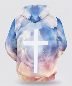 Jesus Christ One Nation Under God Veteran 3D Hoodies For Women Men, God 3D Printed Hoodie, Christian Apparel Hoodies