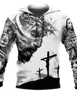 Jesus Christ With God And Mary Tattoo God 3D Hoodie For Man And Women, Jesus Printed 3D Hoodie