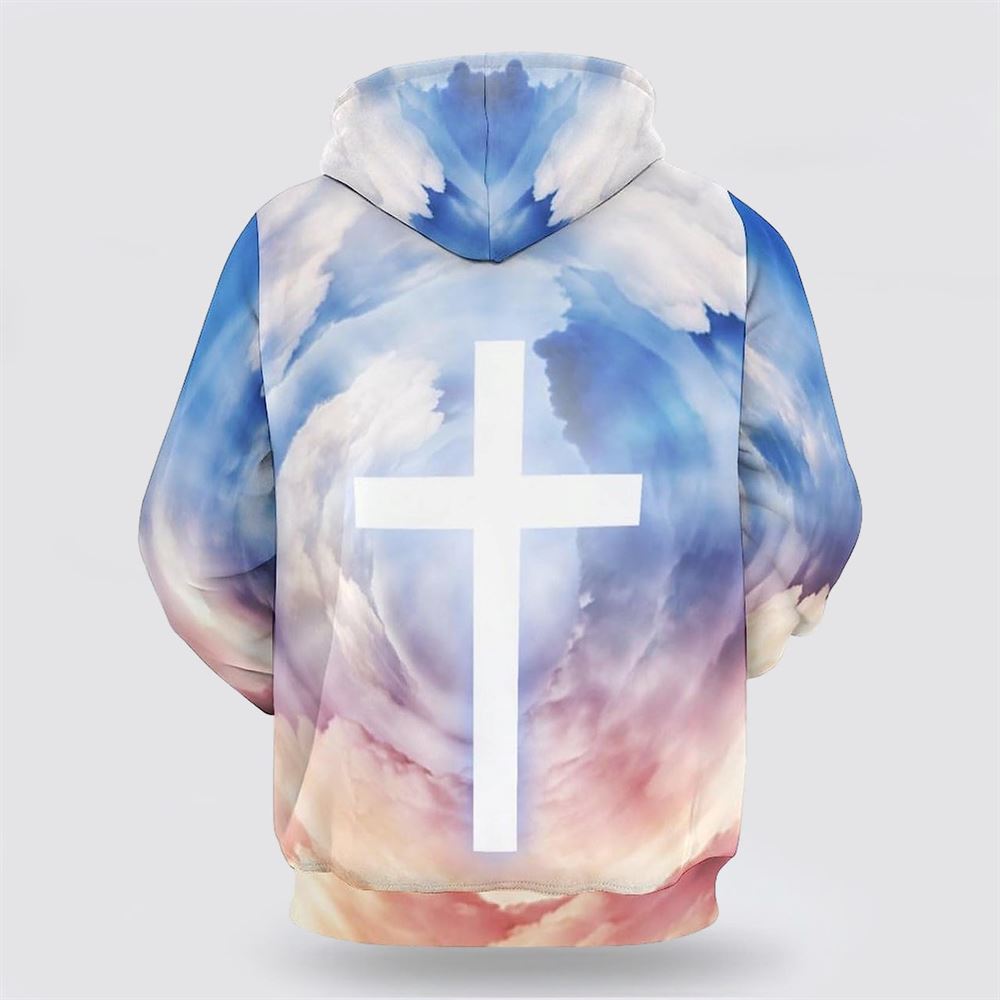 Jesus Cross 3D Hoodies For Women Men, God 3D Printed Hoodie, Christian Apparel Hoodies