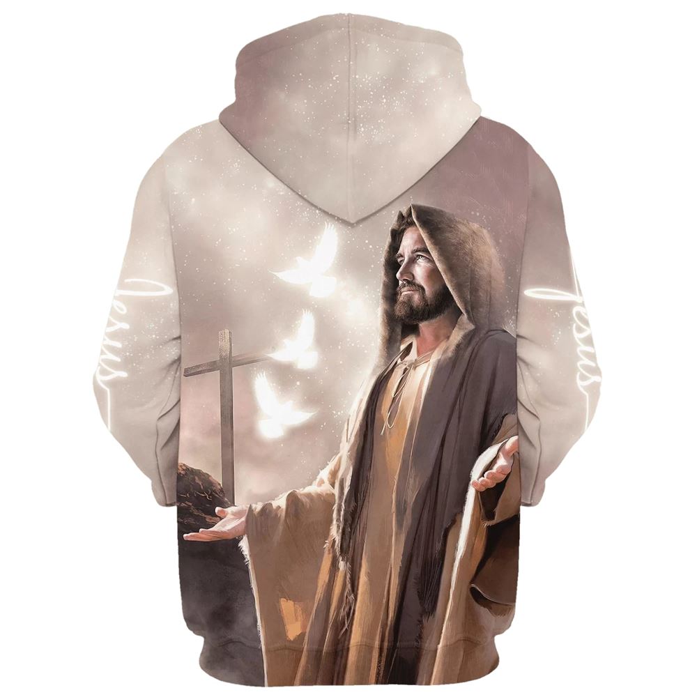 Jesus Faith Hope Love 3D Hoodies Jesus Hoodie Men & Women, God 3D Printed Hoodie, Christian Apparel Hoodies