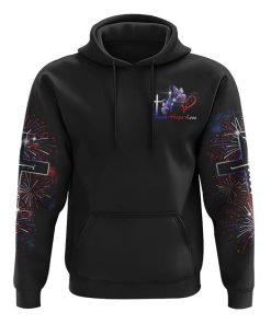 Jesus Faith Over Fear Vintage Watercolor All Over Print 3D Hoodie, Christian Hoodie, Christian Sweatshirt, Bible Verse Shirt