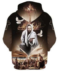 Jesus God Bible And Dove Hoodies Jesus Hoodie For Men & Women, God 3D Printed Hoodie, Christian Apparel Hoodies