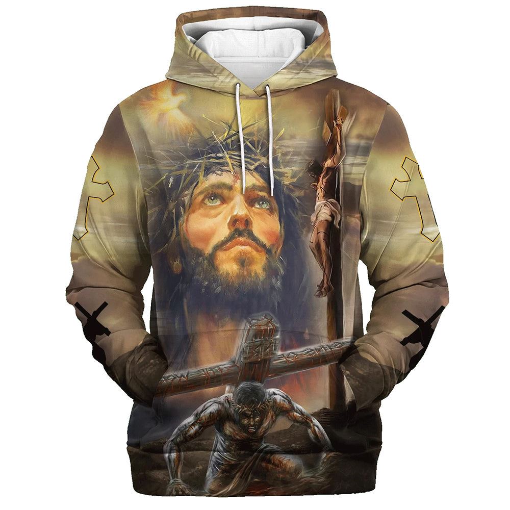 Jesus God Is My Savior Hoodie My Everything Life Of Jesus Hoodies Jesus Hoodie Men & Women, God 3D Printed Hoodie, Christian Apparel Hoodies