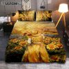 Jesus Hand A Dove On His Hand Quilt Bedding Set Art - Christian Art - Bible Verse Bedroom - Religious Home Decor