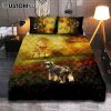 Jesus Hand Shih Tzu Puppies Bedroom Quilt Bedding Set - Jesus Portrait Quilt Bedding Set Prints - Christian Bedroom