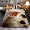 Jesus Hand Shih Tzu Puppies Bedroom Quilt Bedding Set - Jesus Portrait Quilt Bedding Set Prints - Christian Bedroom