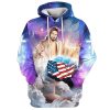 Jesus He Lives 3D Hoodies For Women Men, God 3D Printed Hoodie, Christian Apparel Hoodies