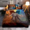 Jesus Holding A Lamb Quilt Bedding Set Prints - Jesus Christ Quilt Bedding Set Art - Christian Cover Twin Bedding Decor