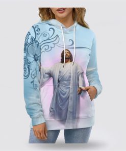 Jesus He Lives 3D Hoodies For Women Men, God 3D Printed Hoodie, Christian Apparel Hoodies