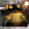 Jesus Holding Lamb Quilt Bedding Set - Christian Bedroom - Religious Home Decor