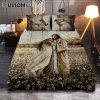 Jesus Holding The World Trade Center Building Quilt Bedding Set Prints - Jesus Christ Quilt Bedding Set Art - Christian Cover Twin Bedding Decor