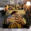 Jesus Hugging A Horse Quilt Bedding Set Art - Christian Art - Bible Verse Bedroom - Religious Home Decor