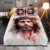 Jesus In Heaven Quilt Bedding Set Bedroom - The Girl Running To JesusChristian Cover Twin Bedding Decor - Christian Quilt Bedding Set Bedroom