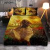 Jesus In Crown Of Thorns Watercolor Quilt Bedding Set Prints - Jesus Quilt Bedding Set Art - Christian Bedroom Decor