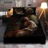 Jesus In Heaven Quilt Bedding Set Bedroom - The Girl Running To JesusChristian Cover Twin Bedding Decor - Christian Quilt Bedding Set Bedroom