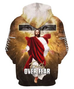 Jesus Is Coming Soon, Faith Over Fear Hoodie For Men & Women, God 3D Printed Hoodie, Christian Apparel Hoodies
