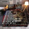 Jesus Is My God My King My Everything Quilt Bedding Set - Autumn Season Wooden Cross Quilt Bedding Set Bedroom - Christian Quilt Bedding Set Prints