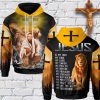 Jesus Cross 3D Hoodies For Women Men, God 3D Printed Hoodie, Christian Apparel Hoodies