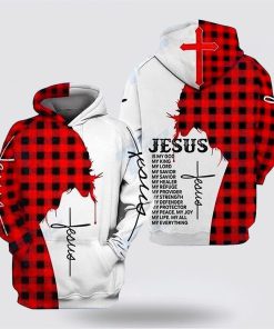 Jesus Is My God My King My Lord 3D Hoodies For Women Men, God 3D Printed Hoodie, Christian Apparel Hoodies