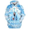 Jesus Is My Savior Hoodie Jesus And Angels 3D Hoodies Jesus Hoodie Men & Women, God 3D Printed Hoodie, Christian Apparel Hoodies