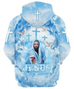 Jesus Is My Savior Hoodie Jesus And Dove Hoodies Jesus Hoodie Men & Women, God 3D Printed Hoodie, Christian Apparel Hoodies