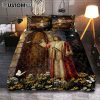 Jesus Lion & Lamb Quilt Bedding Set Bedroom - Christian Cover Twin Bedding Quilt Bedding Set - Religious Quilt Bedding Set Prints