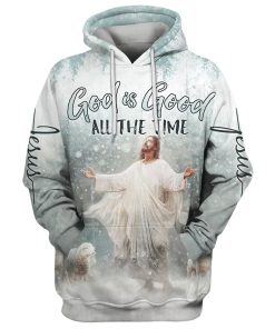 Jesus Lambs God Is Good All The Time 3D Hoodies Jesus Hoodie Men & Women, God 3D Printed Hoodie, Christian Apparel Hoodies