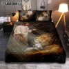 Jesus Lion And Warrior Quilt Bedding Set Art - Christian Art - Bible Verse Bedroom - Religious Home Decor