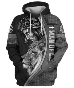 Jesus Lion Faith Over Fear Hoodies Jesus Hoodie Men & Women, God 3D Printed Hoodie, Christian Apparel Hoodies