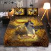 Jesus Knocks The Door Daisy Garden White Butterfly Quilt Bedding Set Prints - Jesus Christ Quilt Bedding Set Art - Christian Cover Twin Bedding Decor