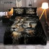 Jesus Lion Of Judah Quilt Bedding Set - The Sacrifice Of Jesus Christ Quilt Bedding Set - Christian Bedroom - Religious Home Decor
