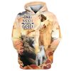 Jesus Lion Lamb One Nation Under God Hoodies Jesus Hoodie Men & Women, God 3D Printed Hoodie, Christian Apparel Hoodies