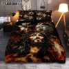 Jesus Lion Sheep Cross Dove Quilt Bedding Set Prints - Jesus Christ Quilt Bedding Set Art - Christian Cover Twin Bedding Decor