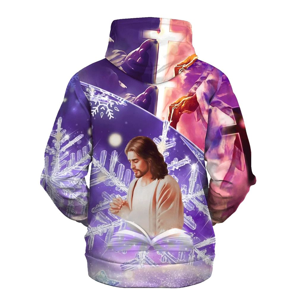 Jesus Pray 3D Hoodies Jesus Hoodie Men & Women, God 3D Printed Hoodie, Christian Apparel Hoodies