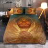 Jesus Praying And Lion Bedroom Quilt Bedding Set - Jesus Portrait Quilt Bedding Set Prints - Christian Bedroom